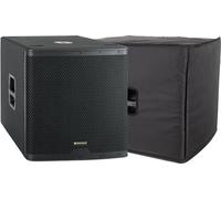 Pronomic C-118SA Subwoofer Actif 1600W, Haut-Parleur 18" avec Bobine 3", fréquence 30-200 Hz, 4 presets DSP, SPL Max 126 DB, Housse de Protection Incluse.