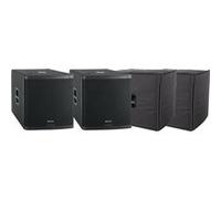 Pronomic C-118SA Subwoofer Actif + Housse Set 2x