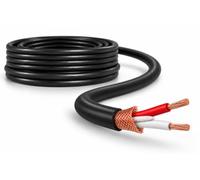 Pronomic Câble Microphone Au Mètre 25 m Noir, Câble Audio Symétrique | Cuivre sans oxygène, section 0,226 mm², gaine extérieure flexible et robuste, sans connecteur