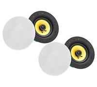 Pronomic CLS-540 WH Haut-Parleur Encastrable Tissu Haut de Gamme 2 Voies | Conception coaxiale, Design sans cadre, Son brillant et puissant, Plage de fréquences: 70 - 20 000 Hz, Impédance: 8 Ohms