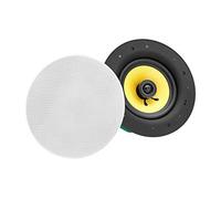 Pronomic CLS-660 WH Haut-Parleur encastrable tissé 2 Voies Haut de Gamme | Conception coaxiale, Design sans cadre, Son brillant et puissant, Plage de fréquences: 60 - 20 000 Hz, Impédance: 8 ohms