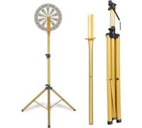 Pronomic DA-45S GD Support pour Cible de Fléchettes - Support Dartboard - Support Fléchettes en Acier Doré - Hauteur Réglable sans Palier - Or