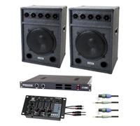 Pronomic DJ Party Set II set complet 2x enceinte festival 15,1x Mixer, ampli, câble.