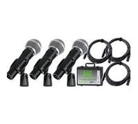 Pronomic DM-58-C Microphone Vocal Set de 3 avec câble XLR