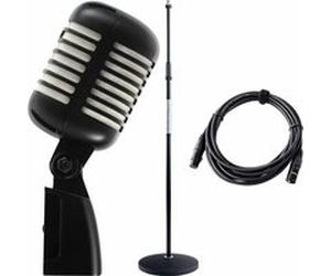 Pronomic DM-66BK/WH Elvis Microphone dynamique Noir/Blanc SET G