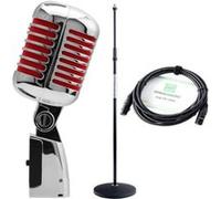 Pronomic DM-66R Elvis microphone dynamique rouge SET Rouge G