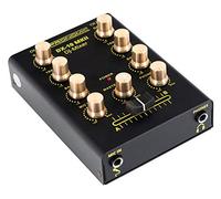Pronomic DX-10 MKII DJ Mixer - mixeur DJ compact 2 canaux avec deux entrées ligne et égaliseur 2 bandes - entrée micro avec réglage de volume séparé - sortie master et casque - noir