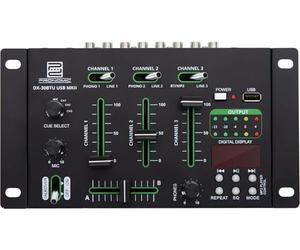 Pronomic DX-30BTU USB MKII DJ-Mixer avec Bluetooth, Mixeur DJ 3 canaux | Interface Bluetooth intégrée, Faders Ultraglide super doux de 45 mm, Fonction Cue, Design à très faible bruit, 3 mm