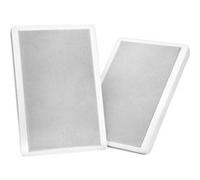 Pronomic FLS-540 WH Paire d'enceintes murales Flatpanel (Enceintes HiFi Plates, Enceinte 2 Voies, woofer 5,25"/133mm, Tweeter 1,2"/30mm, 25/50 Watts (RMS/Peak), Connexion à bornier) Blanches