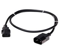 Pronomic IECIEC-0, 5 Câble d’Extension Secteur 0, 5m, Connecteurs C13 - C14 | Connecteur C14 vers prise C13, Longueur: 0, Couleur noire