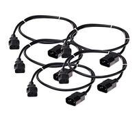 Pronomic IECIEC-0, 5 Câble d’Extension Secteur 0, 5m Lot de 5, Longueur: 0