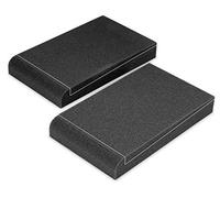 Pronomic ISO-Stand 5" Plaques Absorbantes pour Moniteur De Studio | 5" Cales Pour Moniteur De Studio, Réduisent Les Résonances Gênantes, Améliorent Le Son, Design Bi-Composant, 5 cm