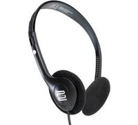 Pronomic KH-10BK casque, adaptateur jack 6,35 mm compris, noir Noir G
