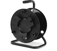 Pronomic KT-100 Bobine Vide - Enrouleur polyvalent pour câble, fil, chaîne, cordes, tuyau, etc. - 11 cm de diamètre intérieur, 27 cm de diamètre extérieur, 10 cm de largeur - Noir