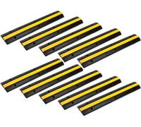 Pronomic Lot de 10 caches de Gestion des câbles 1-100 - Jaune, Noir - 100 cm x 15 cm x 3 cm -10 pièces