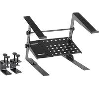 Pronomic Support PC portable LS-210 Deluxe – Hauteur réglable, pinces de fixation, noir