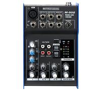 Pronomic Table de mixage M-502 Live/Studio – 1 canal mono XLR/jack, 2 stéréo, EQ 3 bandes, 48V