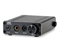 Pronomic MAMP-215 Mini-Amplificateur Hi-FI 30 Watts, Entrée stéréo Cinch | Entrée AUX (mini-jack stéréo), Sorties avec bornes à vis pour câble nu ou banana plug, Sortie casque jack stéréo 6, 3 mm