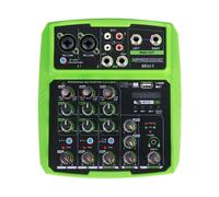 Pronomic Console de mixage USB Mini4 – 4 canaux, 2 entrées combo, Bluetooth, Vert