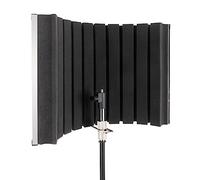 Pronomic MP-90 Micscreen - Absorbeur et diffuseur de microphone portable - Écran acoustique idéal pour podcast, studio, enregistrement vocal et streaming - Compatible avec trépieds micro 5/8"