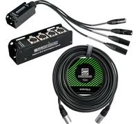Pronomic NetCore SB-3F SP-3M 10m Multicore XLR RJ45 Stagebox CAT5e Kit réseau