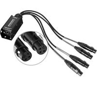 Pronomic NetCore SP-3F Multicore-Spliss female - Peigne avec 4 connecteurs XLR (female) vers prise RJ45 - pour la transmission de signaux analogiques ou numériques via câble réseau