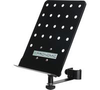 Pronomic NH-100 Porte-partitions pour micros (porte-partitions à clipser, support de partitions pour micro, porte-concept) noir