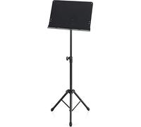 Pronomic OS-01C Pupitre d'Orchestre (surface de partition fermée, avec pinces à partitions, gain de place, réglable en continu, connecteur prismatique) Noir