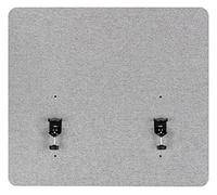 Pronomic Paroi Bureau DiviDesk-6060 GY, Protection visuelle Phono-absorbante, fixable à 3 hauteurs, Textile, 60x60 cm, optimise Acoustique, Gris, pour Travail et Maison.
