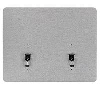 Pronomic Paroi Bureau DiviDesk-7560 GY, Protection visuelle Phono-absorbante, Fixation 3 hauteurs, Textile, 75x60 cm, optimise Acoustique, Gris, pour Travail et Maison.