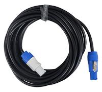 Pronomic Power Twist 10 Câble d'Alimentation - Câble pour Alimentation d'Enceintes Actives et Projecteurs - Connecteurs Compatibles PowerCon - Câble (H05VV-F) avec 3x 1,5 mm² - Longueur : 10 m - Noir