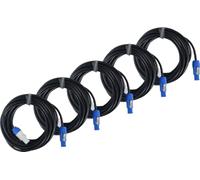 Pronomic Power Twist Câble Link 10 m, Pack de 5, H05VV-F 3x 1,5 mm²