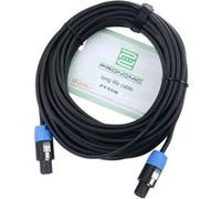 Cable Enceinte Haut Parleur Speakon PA Cordon Audio Amplificateur 2-Pin 15 Metre