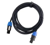 Pronomic pro-line BOXSP1-5 Câble Haut-Parleur 2x 1,5 mm² - Câble Professionnel Pour DJ & PA - Longueur : 5 m - Connecteur : 2 Broches Compatible Speakon - Serrage à Collier - Noir