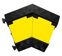 Pronomic Protector 2-100CA V3 Pièce d’Angle 45° pour Passerelle Câble 2 | Connecteur d’angle 45° pour rampe câble/protection de passage, Connecteur queue-d’aronde, Supporte jusqu’à 7, 5 cm, Poids: 1