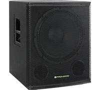 Pronomic SA-18 SUB Subwoofer Actif, Puissance: 600 Watts (crête), Poids: 37 | Subwoofer actif avec amplificateur Class AB, Haut-parleur: 18 pouces (46 cm), Bobine mobile 2, SPL max: 126 dB, 1 kg