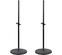 Pronomic Set de 2x pied de haut-parleur 150cm avec socles ronds lourds G