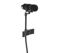 Pronomic Set MCM-100B Micro-Cravate avec Support (Micro Condensateur, Col de Cygne, Support pour Contrebasse, Alimentation Phantom, Adaptateur XLR, Étui) Noir
