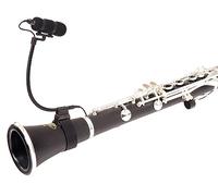 Pronomic SET MCM-100K Micro-cravate condensateur avec col de cygne, support universel auto-agrippant (5 cm), alimentation phantom, adaptateur XLR et étui, noir.