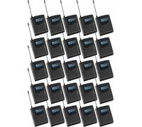 Pronomic Silent Disco V2 SDR BP30 Bodypack Receiver 25x Set - 25 récepteurs Radio 863-865 MHz - Compatible avec émetteur Silent Disco - pour Vos Propres Casques - jusqu'à 100 m de portée - Noir