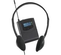 Pronomic Silent Guide Economy 10x Kit d'extension - 10 récepteurs UHF avec Casques - 863-865 MHz - jusqu'à 100 m de portée - Compatible avec Un émetteur Silent Guide - Noir