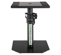 Pronomic SLS-36P BK Pied de Table pour Moniteurs Studio - Support Stable, Finition Robuste, Hauteur Réglable 25,5-41 cm, Surface avec Bande Auto-Agrippante, Noir.