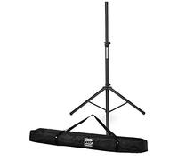 Pronomic SPS-1A Pied d’Enceinte Aluminium, trépied Large et Stable, Hauteur 125-185 cm. Support pour Enceintes, fléchettes ou Photo. Sac Inclus.