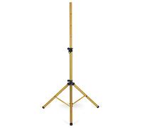 Pronomic SPS-1S GD Pied de haut-parleur en acier - Support de enceinte, tripode large et stable - 120-193 cm - Peut également être utilisé comme support de fléchettes ou trépied photo - Doré