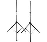Pronomic SPS-3A Pieds d’Enceintes Support Enceintes Alu 2x Set, 5 cm | Pied d’enceinte en aluminium, Construction tripode stable et extra large, Renforts supplémentaires, 5 m de diamètre, 5 cm