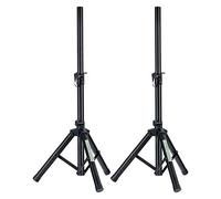 Pronomic SPS-5S Pieds d'enceinte en Acier Lot de 2 - Pieds d'enceinte Bas en Acier - Idéal pour Line arrays, Monitors et amplis acoustiques - Hauteur de 67 à 120 cm - Seulement 1,8 kg léger - Noir
