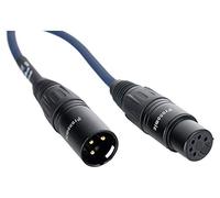Pronomic Stage 5F3M-0.2 Câble Adaptateur DMX - Connecteurs : 5 broches femelle vers 3 broches mâle - Longueur : 20 cm - Contacts dorés pour une transmission sans interférences - Bleu