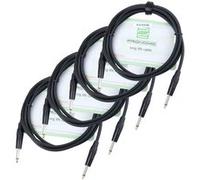 Pronomic Stage BOXJ1-2.5 Câble Enceintes jack 2,5m Set de 4 G