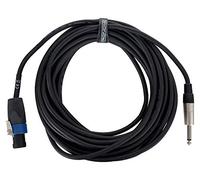 Pronomic Stage BOXJMSP1-10 Câble Haut-Parleur - Câble Professionnel - Connecteurs : Jack 6,3 mm vers Speakon compatible - Section des conducteurs : 2x 1,5 mm² - Longueur : 10 m - Noir