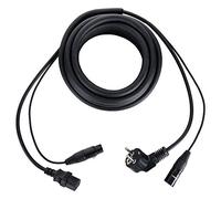 Cable Hybride Connecteurs DMX XLR Froid Alimentation DJ PA Scene Studio 5m Noir